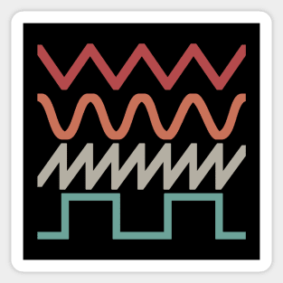 SYNTHESIZER WAVEFORMS #5 FATWAVES COLOR Sticker